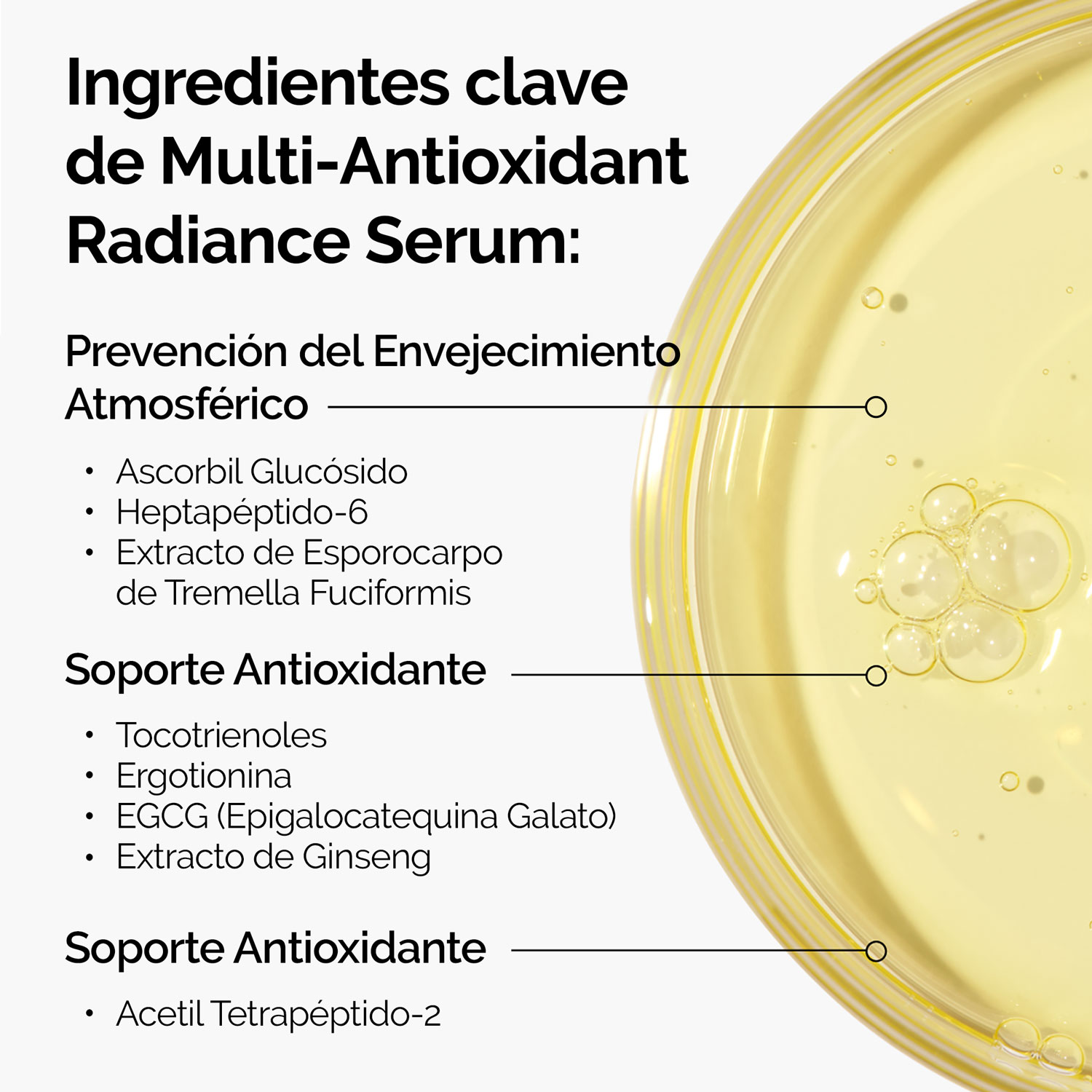 MULTI-ANTIOXIDANT RADIANCE SERUM (SÉRUM ANTIOXIDANTE FACIAL PARA TODO TIPO DE PIEL)